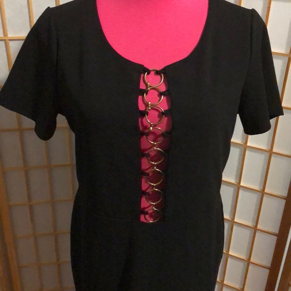 Forever 21 haute fox sz 1x Black new no tags - Picture 2 of 5